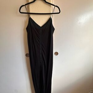 Black Button Down Maxi Dress